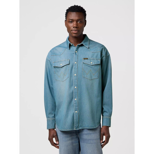 Джинсовая мужская рубашка Wrangler