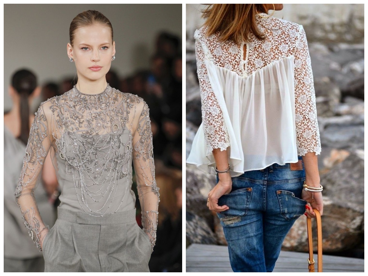 Кружевная блузка в гардеробе: уместно ли носить ее на работу?